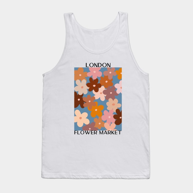 Abstract Flower Market Illustration 15 Tank Top by gusstvaraonica